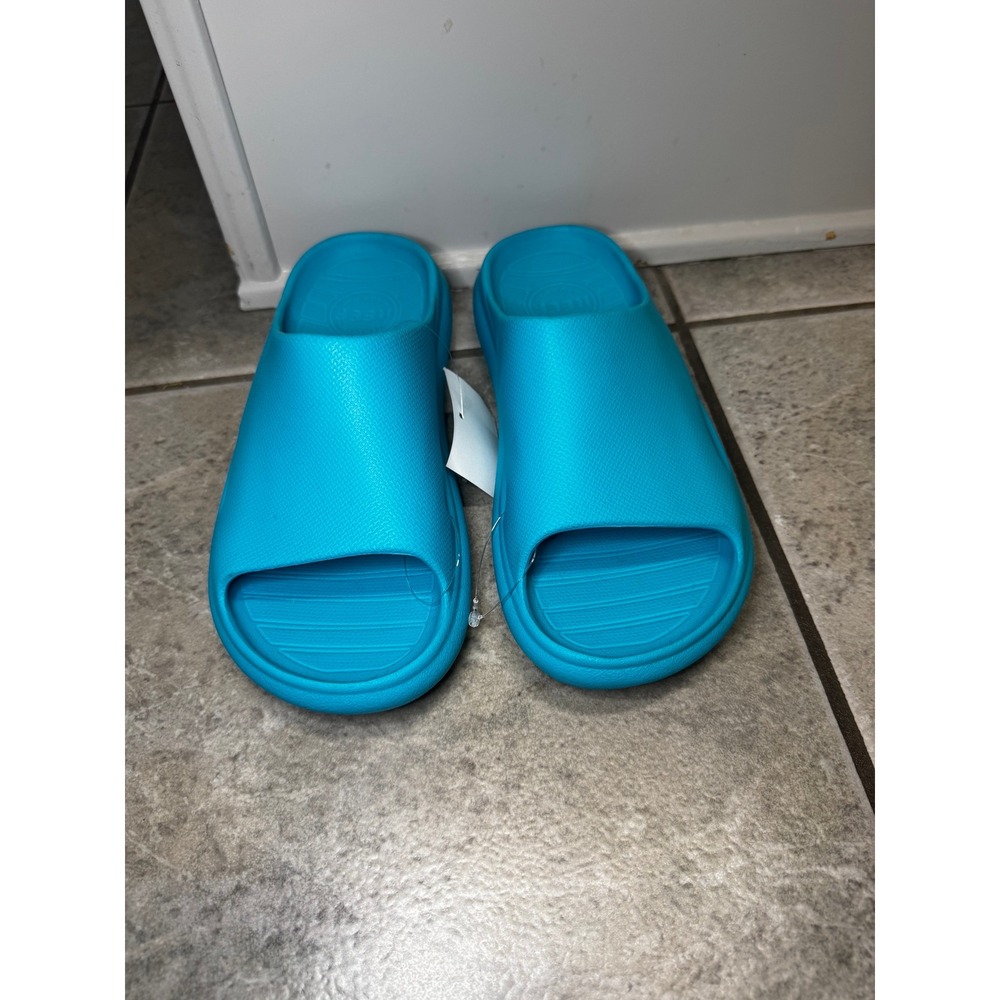 Reef Women's Aqua Blue Water Friendly Slides Sandals Comfort Size 4 EUR 35